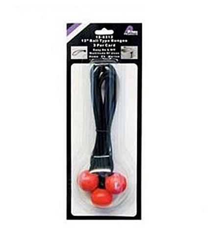 (3) 12" Ball Bungee Tie Cords