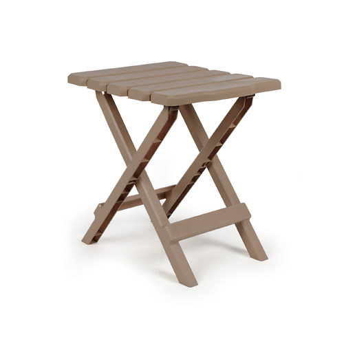 Camco 51883 - Small Adirondack Table - Plastic, Taupe