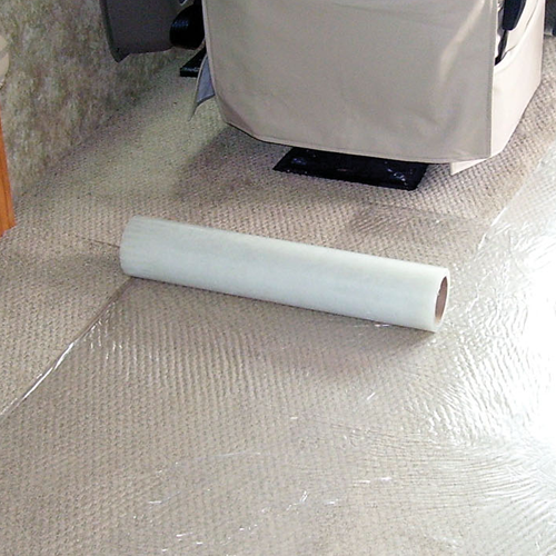 AP Products 022-CS21200 - Protecteur de plancher utilisé pour protéger tous les types de tapis ; 21 pouces de largeur x 200 pieds de longueur ; transparent ; résistant à l'eau.