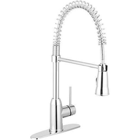 Dura Spring Coil Pull-Down RV Kitchen Faucet - Brushed Satin Nickel