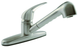 Dura Non-Metallic Pull-Out RV Kitchen Faucet - Brushed Satin Nickel