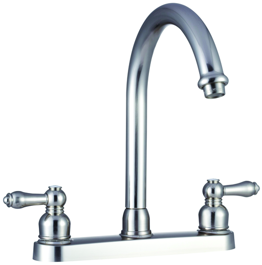 Dura Non-Metallic Hi-Rise RV Kitchen Faucet - Brushed Satin Nickel