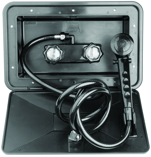 Dura RV Exterior Shower Box Kit - Black