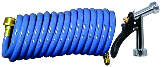 Valterra PF267003 - D&W Spray-Away™ tuyau spiralé et pulvérisateur - 15? - bleu - emballé