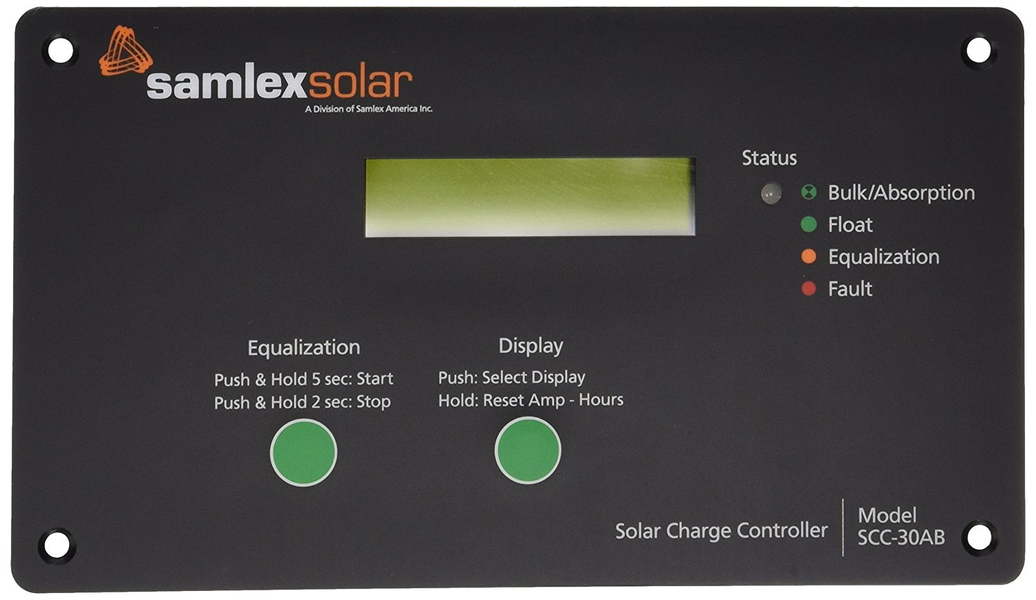 Samlex SCC-30AB - Contrôleur de charge solaire 30AMP