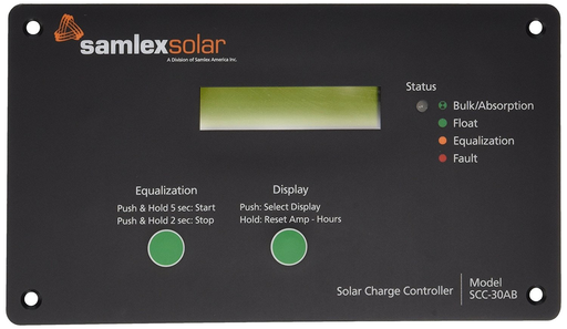 Samlex SCC-30AB - Contrôleur de charge solaire 30AMP