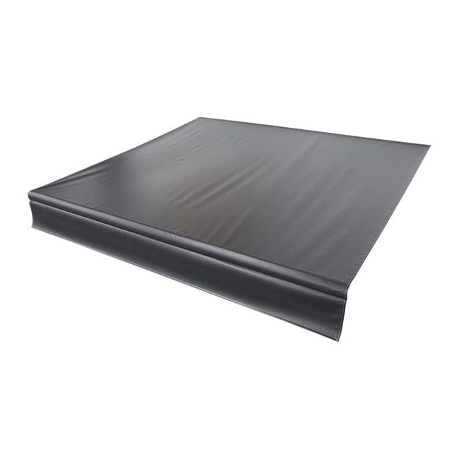 Lippert Components V000334368 - Tissu vinyle universel pour auvent de terrasse de 13' - Noir solide