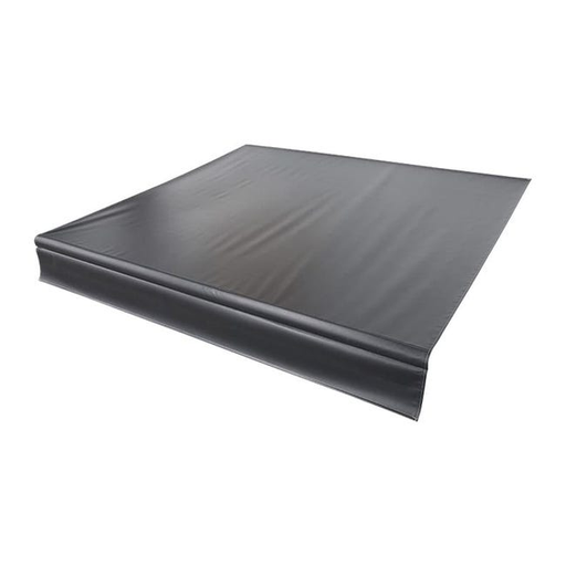 Lippert Components V000334448 - Tissu vinyle universel pour auvent de terrasse de 21' - Noir solide